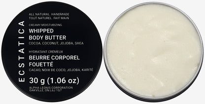 Ecstatica Canadian All-Natural Handmade Local Creamy Maximum Delicacy Whipped Body Butter Cocoa Butter, Coconut Oil, Jojoba Oil, Shea Butter 30 g (1.06 oz) Product